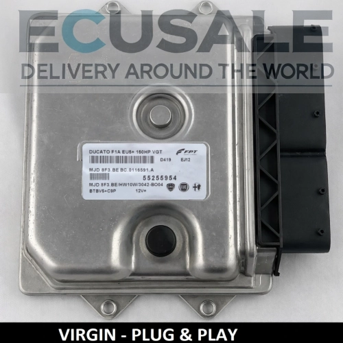 55255954 MJD8F3.BE Calculateur moteur VIRGIN Plug &amp;amp;amp; Play Fiat Ducato Peugeot Boxer Citroen Jumper 2.3
