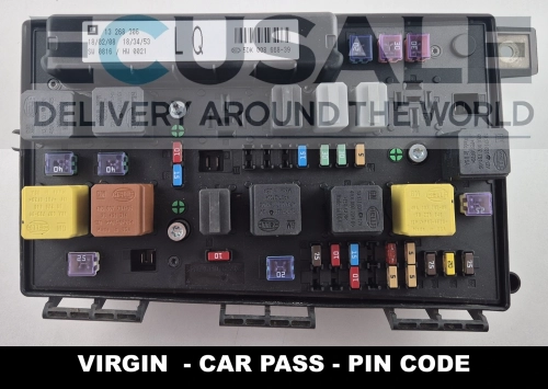 123268306 LQ VIRGIN Boîtie de fusibles UEC Opel Astra H Zafira B  PIN CODE CAR PASS