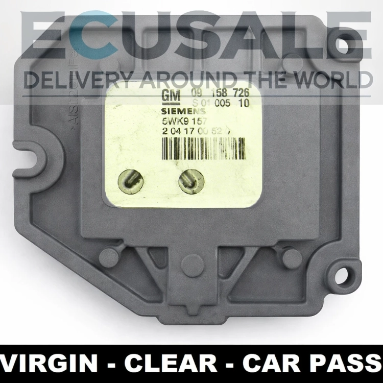 09158726 5WK9157 ECU Opel Astra Zafira 1.8 Z18XE Centralita de motor VIRGIN CAR PASS