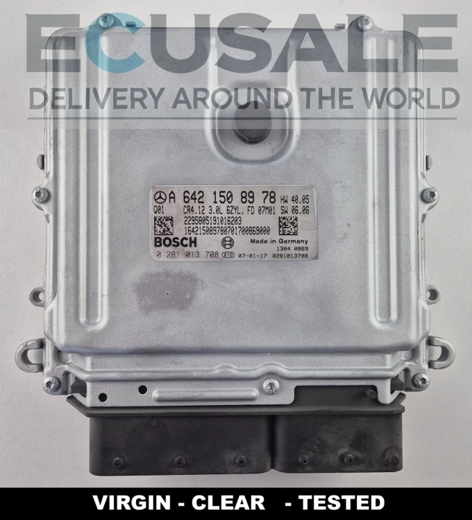 A6421508978 0281013708 Centralita de motor VIRGIN Mercedes CLS C219 W211 320 CDI OM642 Bosch ECU