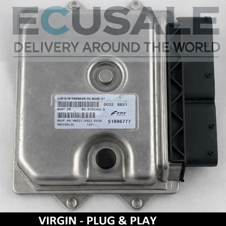 51896777 8GSF.H9 Calculateur moteur Fiat 500 0.9 TwinAir VIRGIN Plug &amp;amp;amp; Play