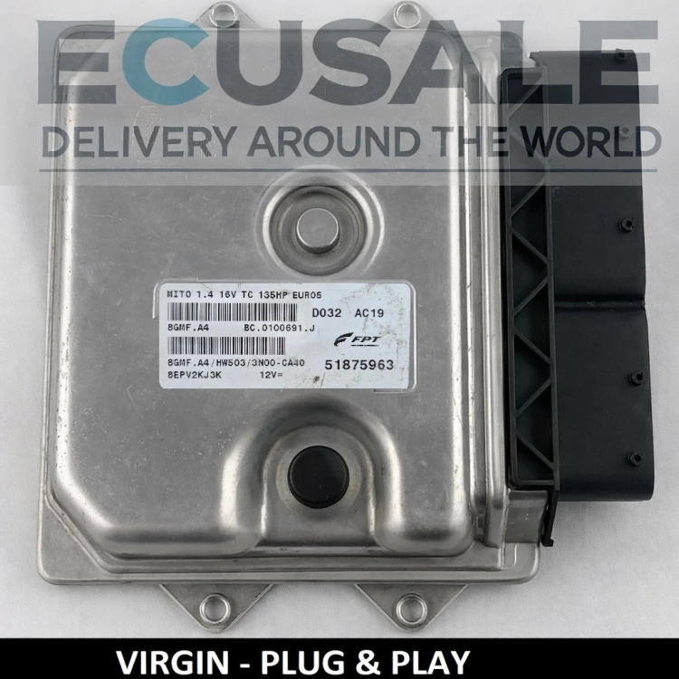 51875963 BC0100691J 8GMF.A4 Calculateur moteur Alfa Romeo MiTo 1.4 Turbo 135KM VIRGIN Plug Play
