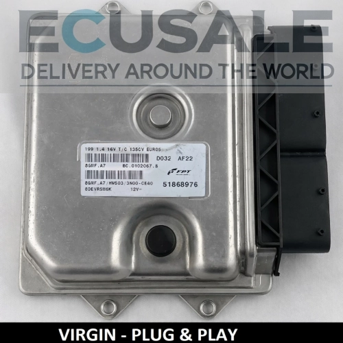 Calculateur moteur Fiat Grande Punto  51868976 8GMF.A7 VIRGIN Plug Play