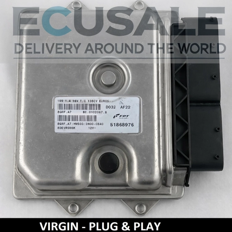 Calculateur moteur Fiat Grande Punto  51868976 8GMF.A7 VIRGIN Plug Play