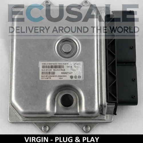 Calculateur moteur 55267347 MJD8F3.D9 Fiat Doblo 1.3 Multijet 90KM VIRGIN Plug &amp;amp;amp; Play