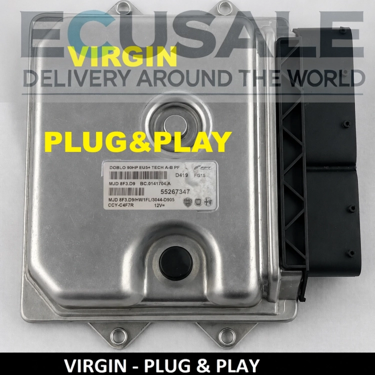 ECU 55267347 MJD8F3.D9 do Fiat Doblo 1.3 Multijet Diesel Calculateur moteur