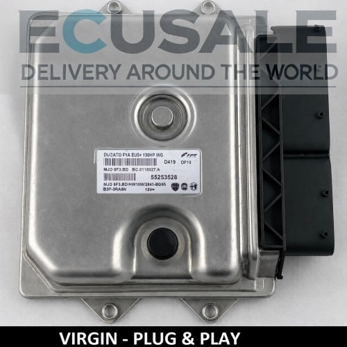 Calculateur moteur Fiat Ducato 2.3 Multijet 130KM MJD8F3.BD 55253528 VIRGIN Plug &amp;amp;amp; Play