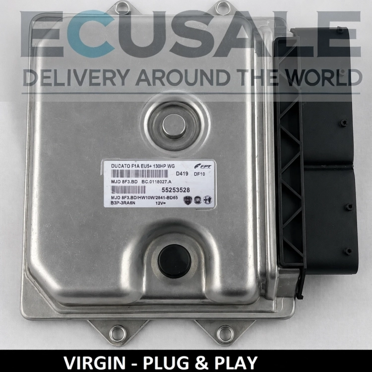Calculateur moteur Fiat Ducato 2.3 Multijet 130KM MJD8F3.BD 55253528 VIRGIN Plug &amp;amp;amp; Play