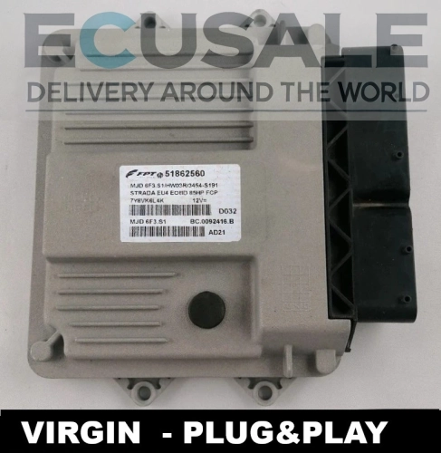 51862560 MJD6F3.S1 Calculateur moteur Fiat Strada 1.3 JTD VIRGIN Plug and Play