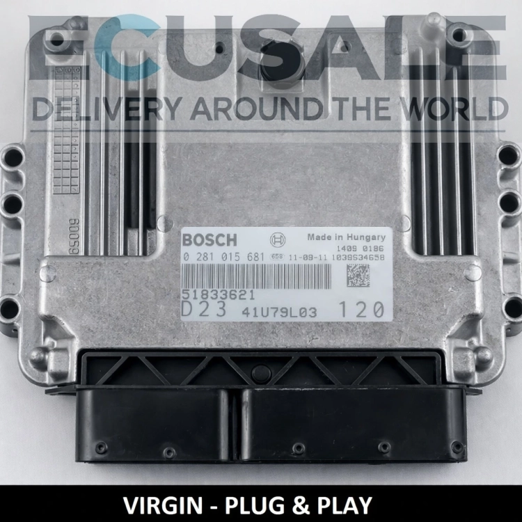 51833621 0281015681 Calculateur moteur Fiat Ducato 2.3 JTD Bosch Virgin Plug and Play