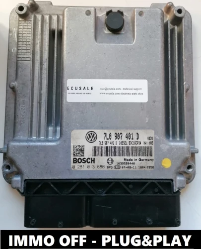 7L0907401D 0281013686 centralina do motor Bosch VW Touareg 3.0 TDI
