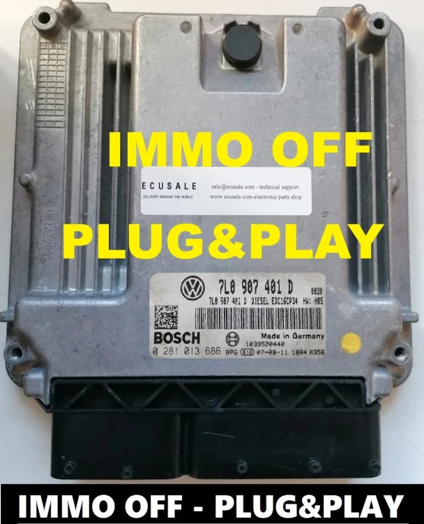 7L0907401D 0281013686 centralina motore Bosch VW Touareg 3.0 TDI – vista aggiuntiva