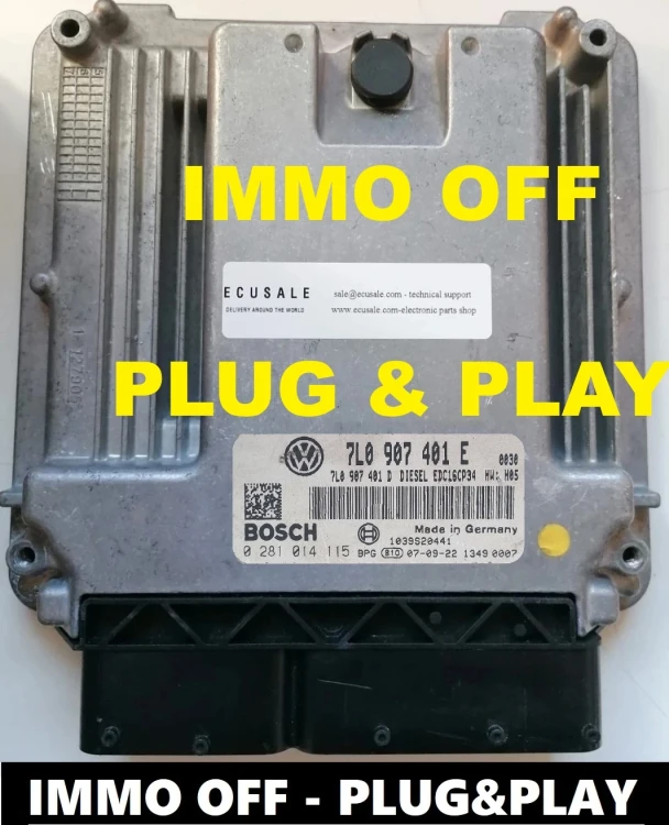 0281014115 7L0907401E centralina motore Bosch VW Touareg 3.0 TDI – vista aggiuntiva