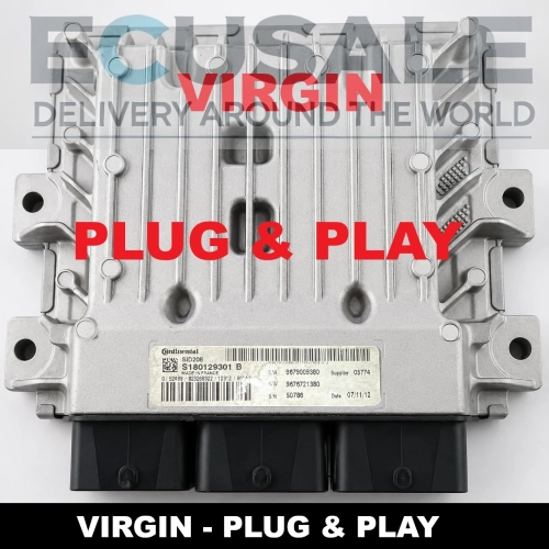Calculateur moteur SID208 S180129301B 9679009380 pour Peugeot Boxer, Citroën Jumper et Fiat Ducato 2.2 HDi – version VIRGIN