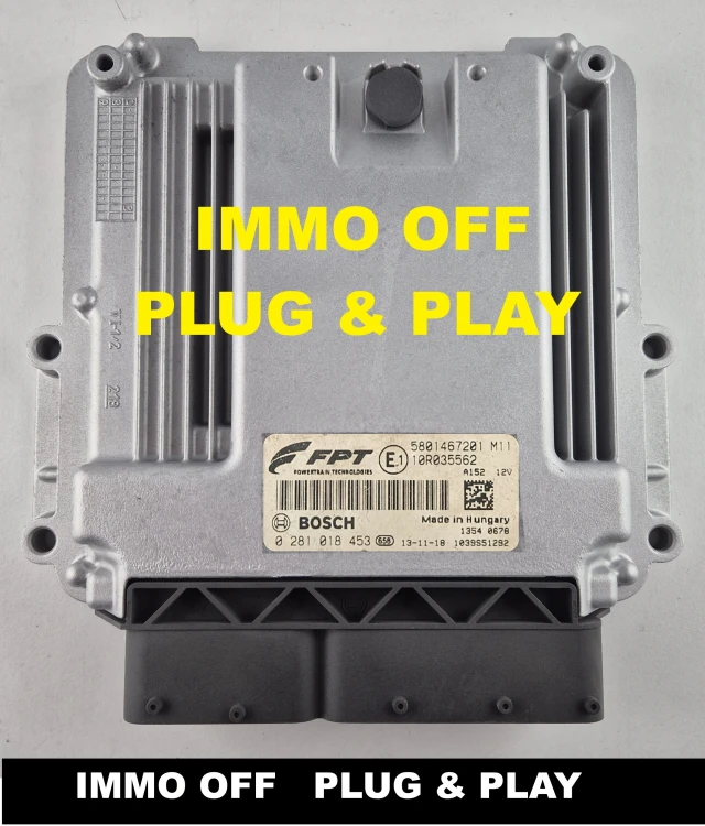 0281018453 5801467201 IMMO OFF Centralina motore ECU Iveco Daily 3.0 HPI HPT Plug and Play