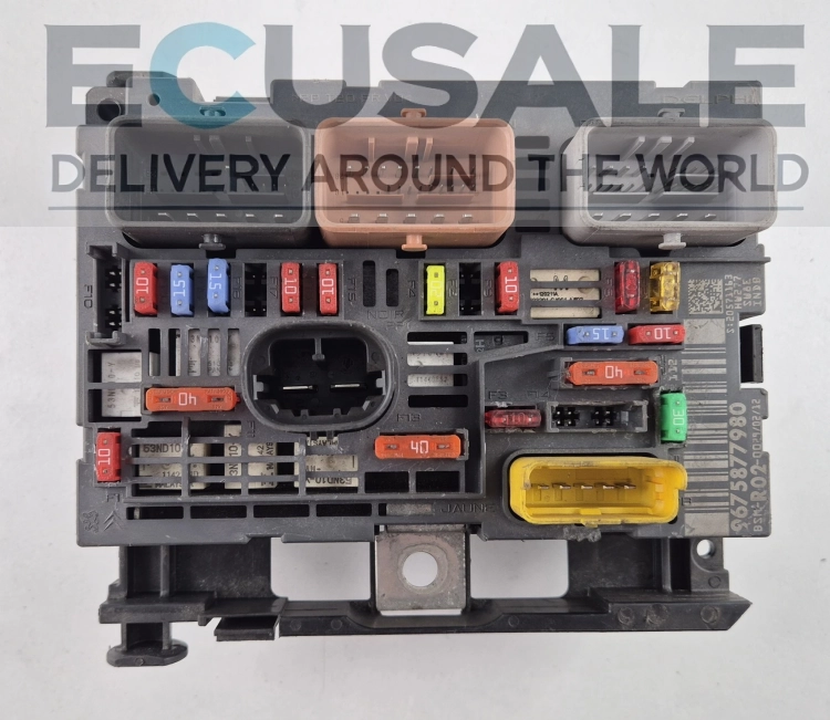 9675877980 BSM-R02 Delphi Module BSM Boîtier de Fusibles Citroën C4 C5 Peugeot 3008 5008 Testé Garantie OEM
