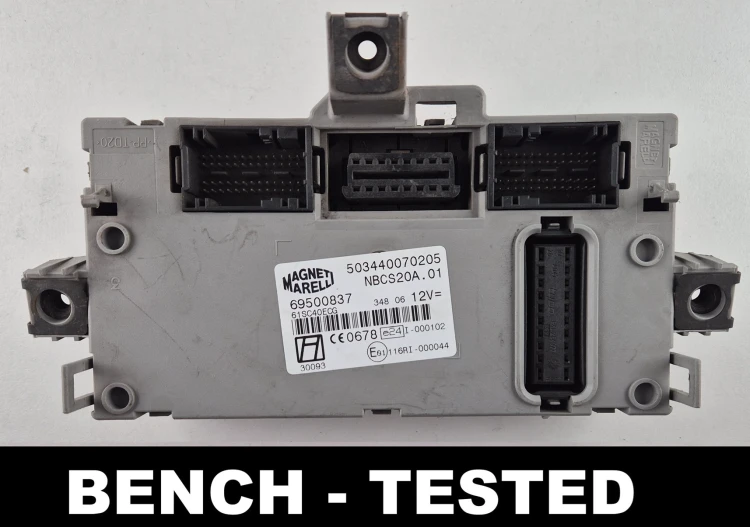 69500837 503440070205 BCM Body Computer Iveco Daily Magneti Marelli NBCS20A.01 Bench Tested