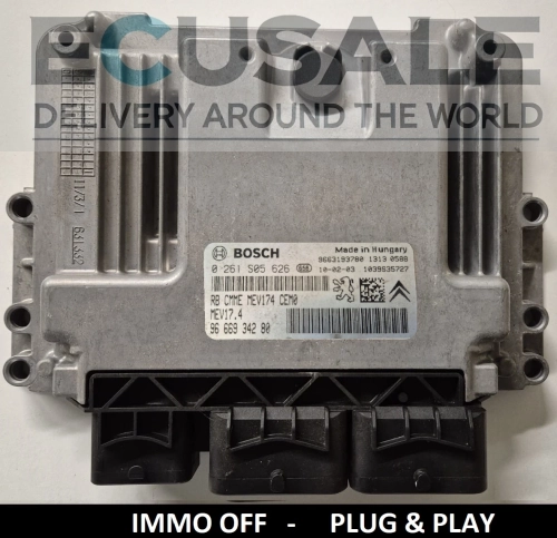0261S05626 9666934280 IMMO OFF Calculateur moteur Citroën Peugeot 1.6 VTi Bosch Plug and Play