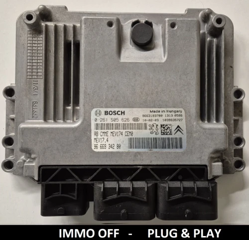 0261S05626 9666934280 centralina do motor Bosch Peugeot Citroën 1.6 VTi IMMO OFF