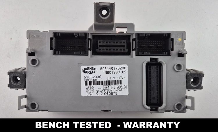 503440170206 51802930 module BCM Body Computer Fiat Bravo II NBC198C.02 Magneti Marelli