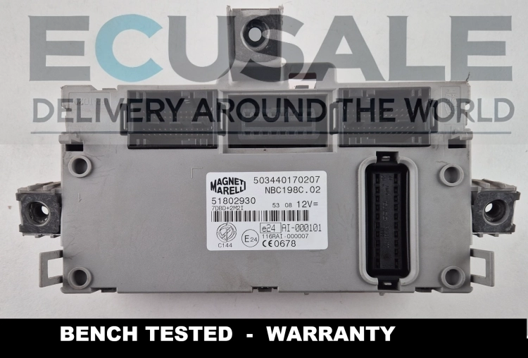503440170207 51802930 módulo BCM Body Computer Fiat Bravo II NBC198C.02 Magneti Marelli
