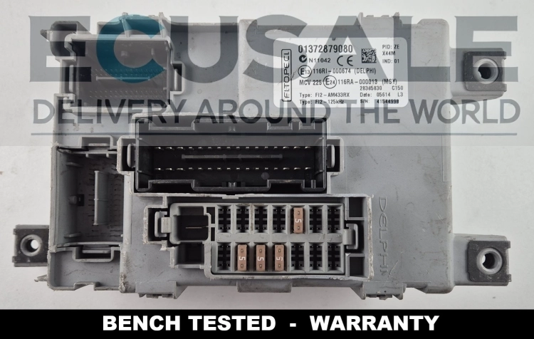 01372879080 28385830 modul BCM BSI Fiat Fiorino Qubo Citroen Nemo Peugeot Bipper Delphi