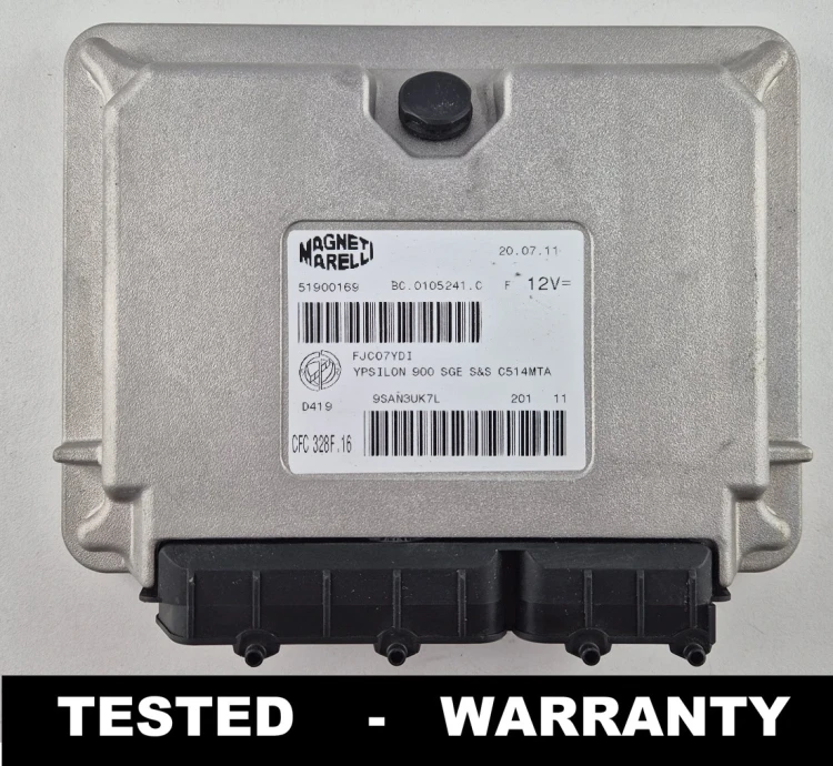 51900169 CFC328F.16 calculateur de boîte de vitesses Lancia Ypsilon – TCU Magneti Marelli