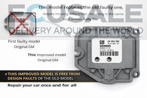 ECU Opel 24454392 5WK91712 sin fallos del modelo anterior