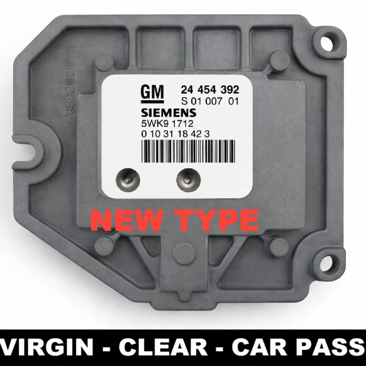 24454392 5WK91712 sterownik silnika Siemens Opel Astra G / Zafira A / Vectra B 1.8 16V Z18XE Virgin – nowszy typ – dodatkowe