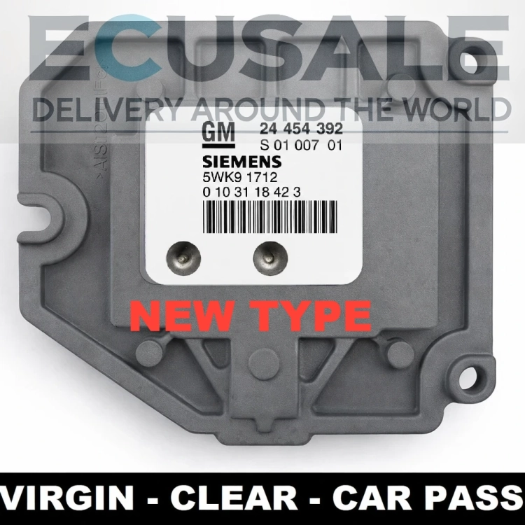 Centralina do motor GM 24454392 Siemens 5WK91712 Opel 1.8 16V modelo mais recente