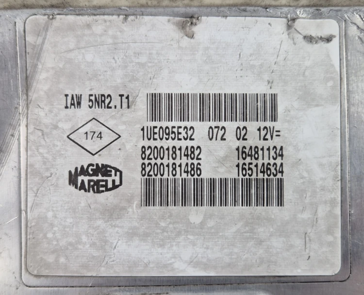 IAW 5NR2.T1 ECU Renault Clio II 1.2 16V Virgin Plug and Play Motorsteuergerät