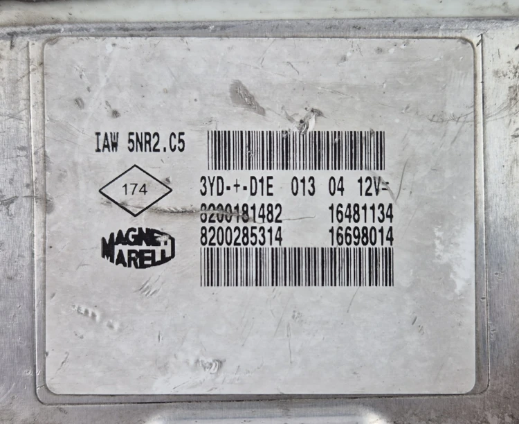 IAW 5NR2.C5 ECU Renault Clio II 1.2 16V Virgin Plug and Play Motorsteuergerät