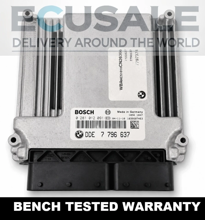Calculateur moteur Bosch EDC16C1 0281012091 7796637 BMW 530d E60 E61 3.0d