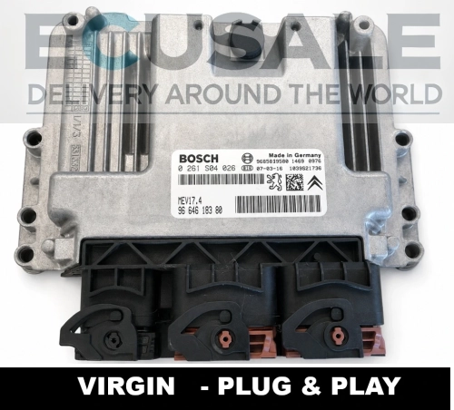 calculateur moteur Bosch MEV17.4 0261S04026 9664618380 Peugeot 207, 207 CC 1.6 VTi