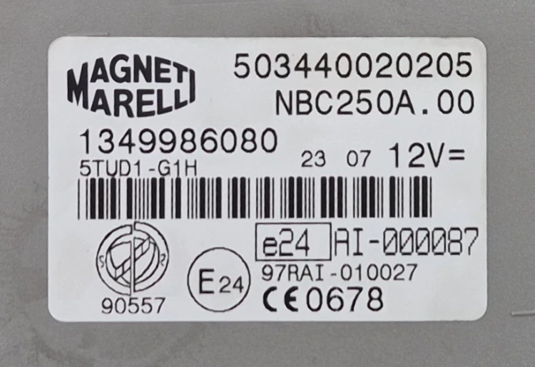 módulo de unidad de control BSI BCM Magneti Marelli 1349986080 503440020205 Fiat Ducato, Peugeot Boxer, Citroën Jumper