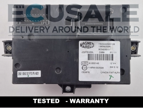 module de contrôle BSI BCM Magneti Marelli 1365823080 Y503440520109 Fiat Ducato, Peugeot Boxer, Citroën Jumper