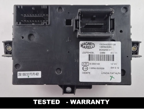 módulo BSI BCM Magneti Marelli 1365823080 Y503440520109 Fiat Ducato, Peugeot Boxer, Citroën Jumper