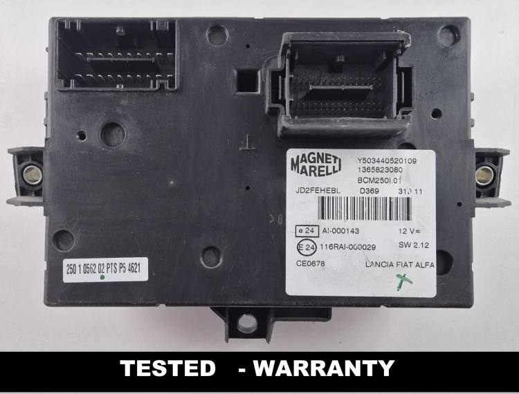 módulo BSI BCM Magneti Marelli 1365823080 Y503440520109 Fiat Ducato, Peugeot Boxer, Citroën Jumper