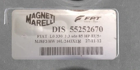 55252670 calculateur moteur MJ8F3 HW10L do Fiat 500L 1.3 85 HP EU5+ VIRGIN Plug &amp;amp;amp; Play