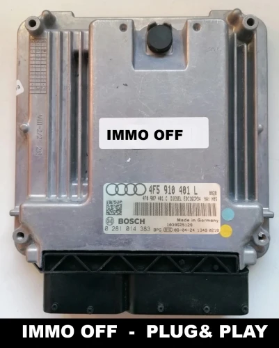 calculateur moteur Bosch EDC16CP34 4F5910401L 0281014383 do Audi A6 C6 2.7 TDI IMMO OFF Plug &amp;amp;amp; Play