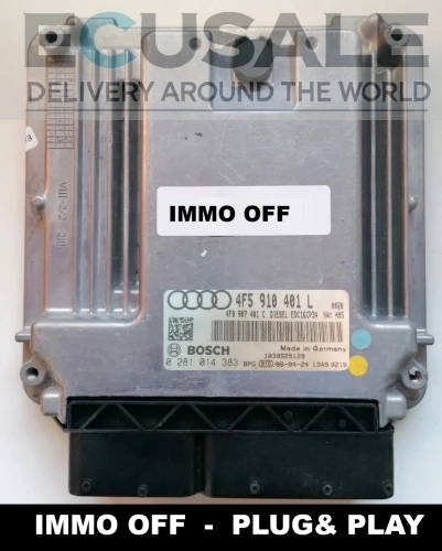 centralina do motor Bosch EDC16CP34 4F5910401L 0281014383 do Audi A6 C6 2.7 TDI IMMO OFF Plug &amp;amp;amp; Play