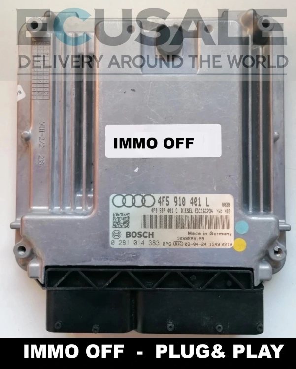 centralina do motor Bosch EDC16CP34 4F5910401L 0281014383 do Audi A6 C6 2.7 TDI IMMO OFF Plug &amp;amp;amp; Play