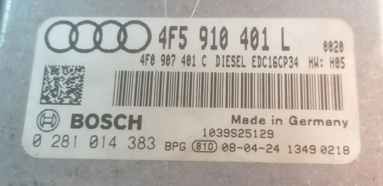 4F5910401L 4F0907401C 0281014383 Audi A6 C6 2.7 TDI IMMO OFF Plug &amp;amp;amp; Play calculateur moteur