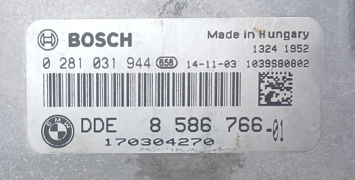 calculateur moteur Bosch DDE 8586766 0281031944 1039S80802 BMW Serii 2 F45 F46 i MINI F55 F56 nécessite une programmation