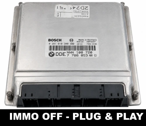 calculateur moteur ECU Bosch 0281010300 BMW DDE 7788053 IMMO OFF Plug &amp;amp;amp; Play