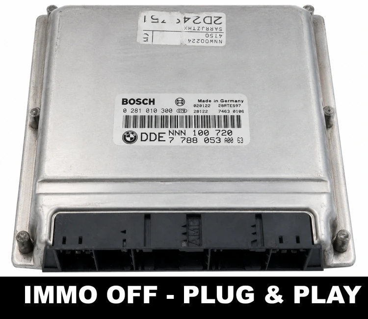 calculateur moteur ECU Bosch 0281010300 BMW DDE 7788053 IMMO OFF Plug &amp;amp;amp; Play