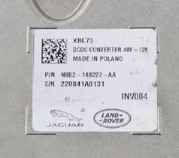 Photo de l’étiquette – N8B214B227AA convertisseur DC/DC 48V–12V Jaguar Land Rover