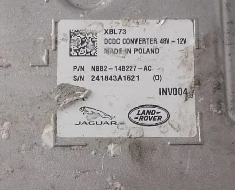 convertisseur DC/DC - N8B2-14B227-AC   48V-12V Land Rover Defender Range Rover Velar XBL73 INV004