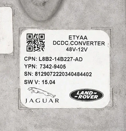 L8B2-14B227-AD convertitore DC/DC 48V–12V Land Rover Defender MHEV