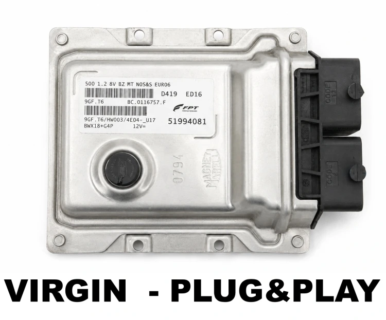 calculateur moteur ECU Magneti Marelli 51994081 BC.0116757.F 9GF.T6 Fiat 500 1.2 8V